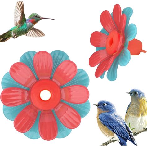 Harlier Pcs Hummingbird Feeders Replacement Flowers Hanging Bird