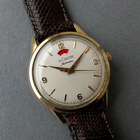 Jaeger Lecoultre Powermatic 10k Gold Filled Vintage Auto Watch C1957