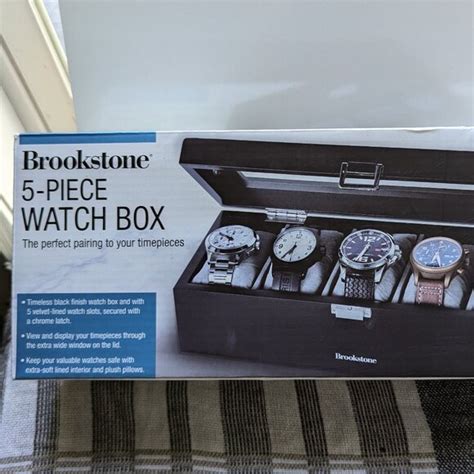 Brookstone Accessories New Brookstone 5piece Watch Box Poshmark
