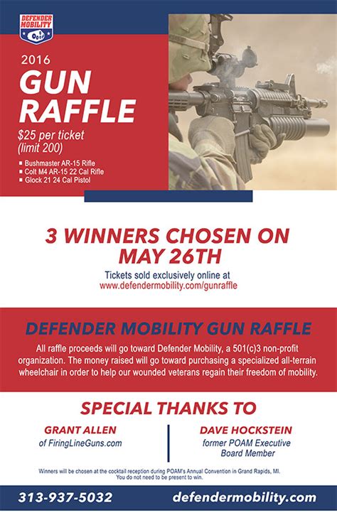 Gun Raffle Flyer Template Williamson