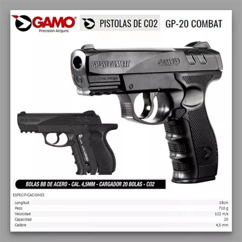 Pistola Co Gamo Gp Combat Semiautomatica Calibre Mm En Venta En