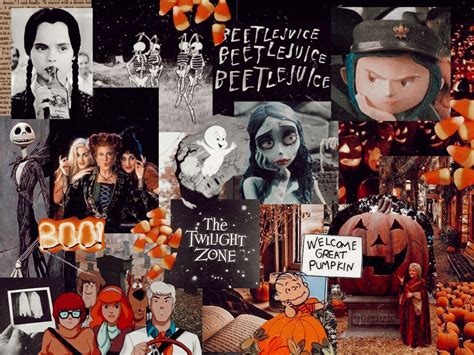 Halloween Collage Aeshetic Wallpapers - Wallpaper Cave