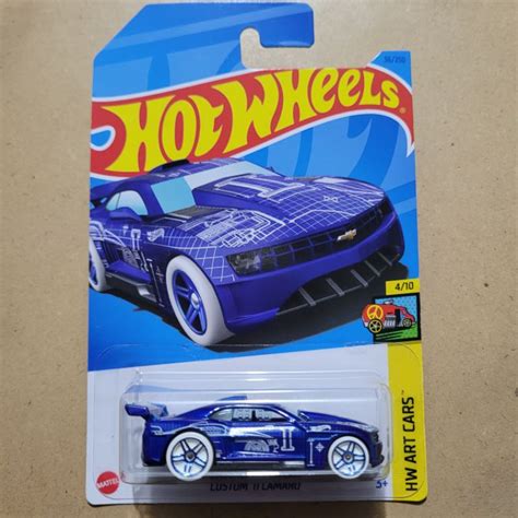 Jual HOT WHEELS CUSTOM 11 CAMARO HW ART CARS BLUE Shopee Indonesia