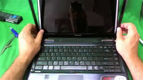 Toshiba Satellite L L D Laptop Screen Replacement Procedure Youtube