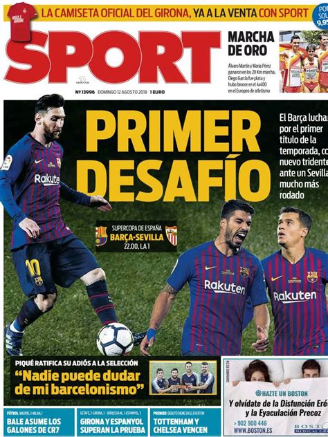 Sport España Domingo 12 De Agosto De 2018 Infobae