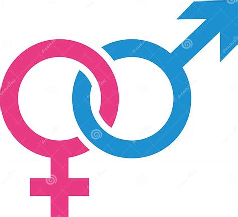 Sex Gender Icon Woman Man Stock Vector Illustration Of Male 107178981