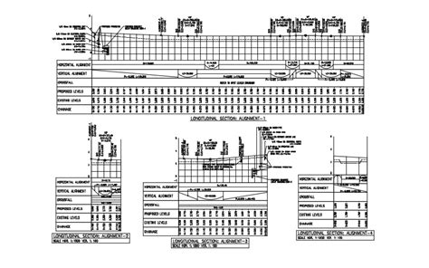 Longitudinal Road Cross Section Drawing Cadbull