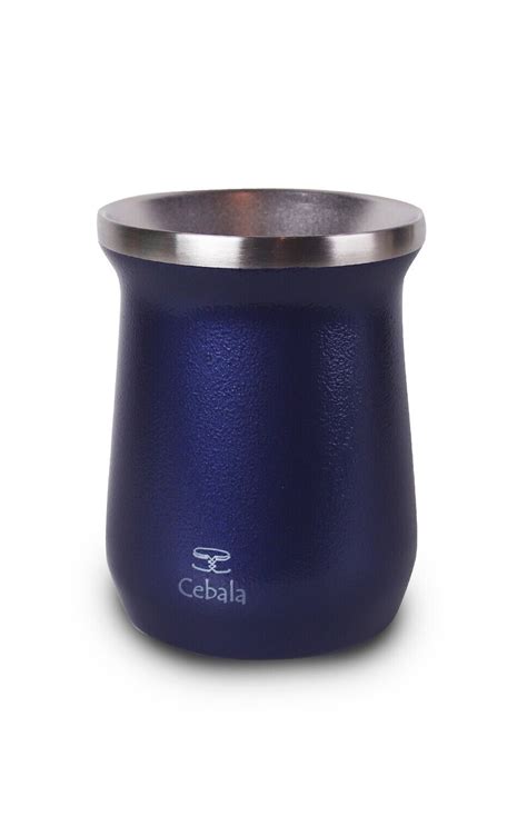 Mate De Acero Inoxidable Deluxe Azul Cebala