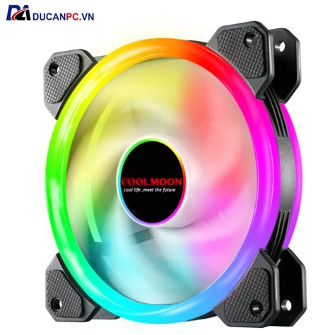 Qu T T N Nhi T Fan Led Rgb Coolmoon V Ng B Hub Coolmoon Kit