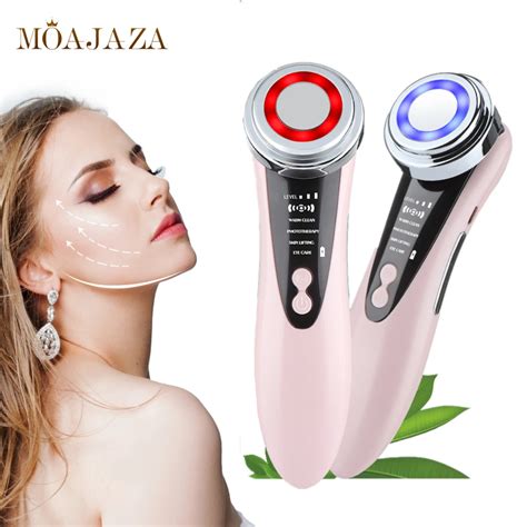 Led Photon Therapy Ems Facial Massager Beauty Instrument Pore Deep Cleanser Skin Rejuvenation