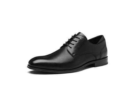 DECARSDZ Men's Classic Modern Formal Oxford Lace Up Dress Shoes Black