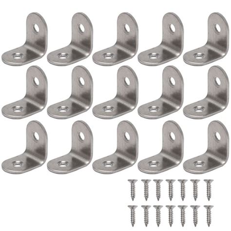 40PCS L Bracket Corner With 80PCS Screws Corner Bracket Angle Bracket