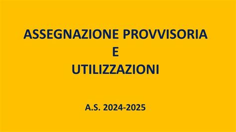 Utilizzazioni Ed Assegnazioni Provvisorie 2024 2025 Gilda Degli