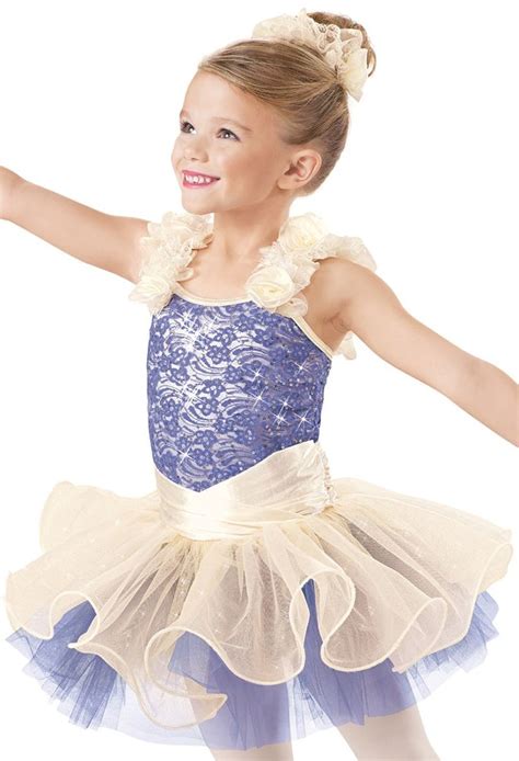 Weissman Sequin Lace Curly Hem Tutu Dress Music Box Dancer