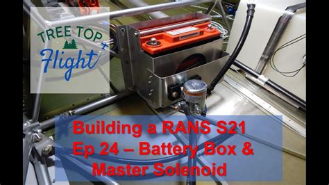 Building A Rans S Plane Ep Battery Box Master Solenoid