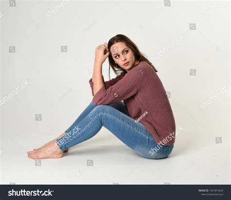 Full Length Portrait Brunette Woman Wearing Stock Photo Shutterstock