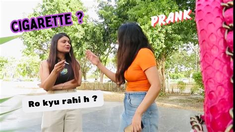 Cigarette Pite Hue Pakad Liya Sister Ne Aur Rone Lagi Prank On Sister