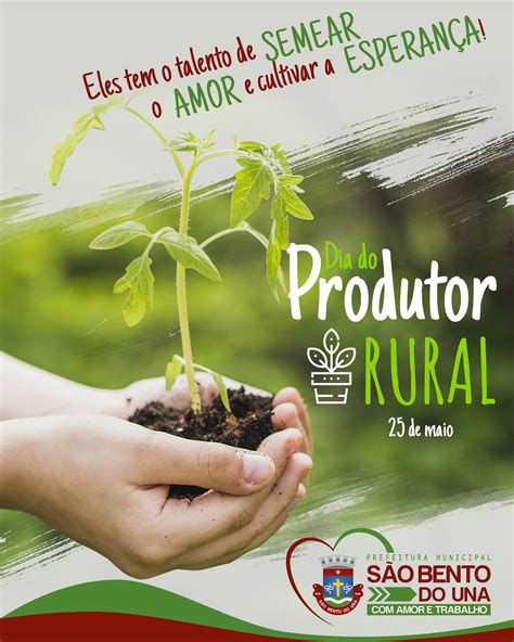 De Maio Dia Do Produtor Rural Prefeitura De S O Bento Do Una Pe