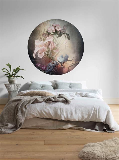 Papier Peint Panoramique Rond Flemish Flowers KOMAR Diam 125 Cm