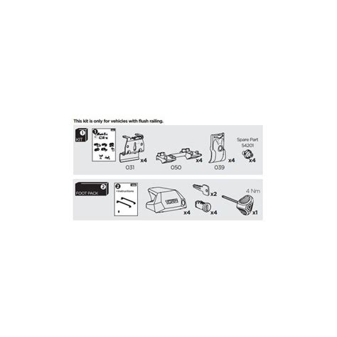 Thule Kit Acheter Kit De Fixation Pour Pieds Et Barre De Toit