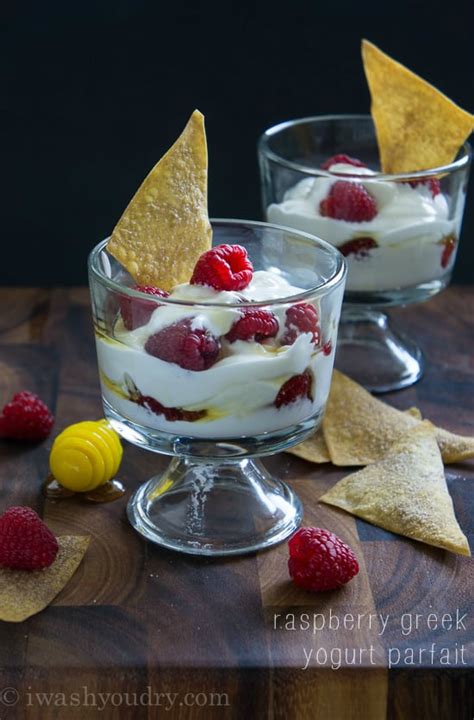 Raspberry Greek Yogurt Parfait I Wash You Dry