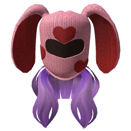 Knit Bunny Balaclava Hood Hair Purple Roblox Item Rolimon S