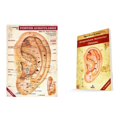 Livro Mapa Acupuntura Auricular Chinesa Auriculoterapia Submarino