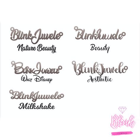 Fonts For Name Jewelry Blink Juwele For Your Personalized Jewelry