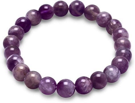 Mm Amethyst Bead Stretch Bracelet Jewelry Gifts For Women Amazon Ca