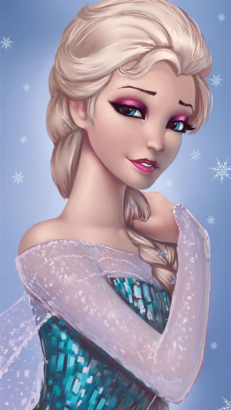 Princess Elsa Cartoon Frozen Movie Fan Art Wallpapers Hd Desktop And