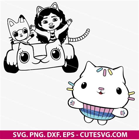 Gabbys Dollhouse Svg Gabby Svg Cakey Cat Svg Cut File