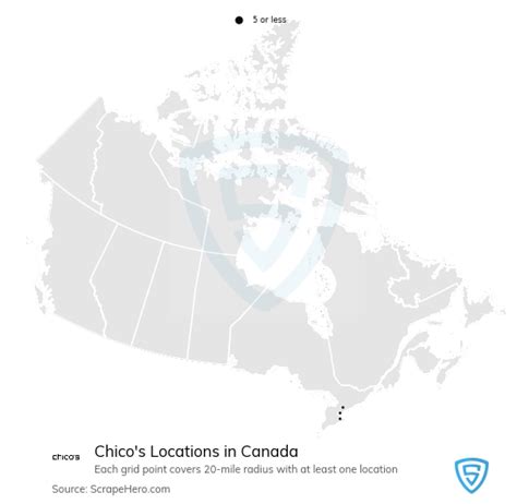 List of all Chico's store locations in Canada - ScrapeHero Data Store