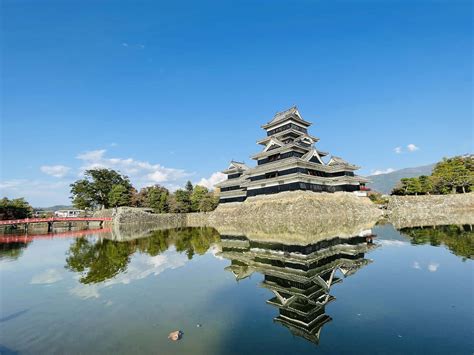 Download Matsumoto Castle Crystal Clear Moat Wallpaper | Wallpapers.com