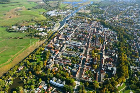 Hansestadt Greifswald Aus Der Vogelperspektive Stadtansicht Des