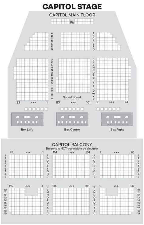 Seating Chart Flint Institute Of Music