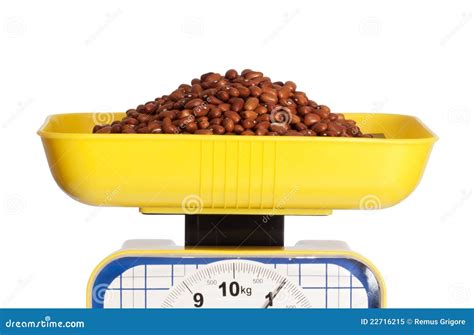 Beans On Scale Royalty Free Stock Photo Image