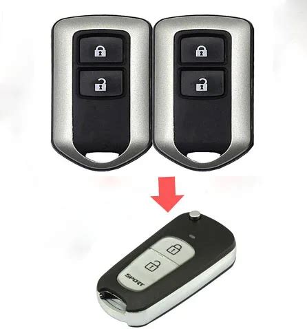 2 Buttons Replacement Modified Flip Folding Remote Key Case Shell For