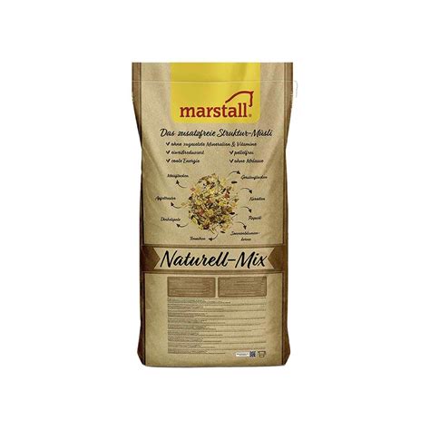 Marstall Pferdefutter Naturell Strukturm Sli Kg Melasse Haferfrei