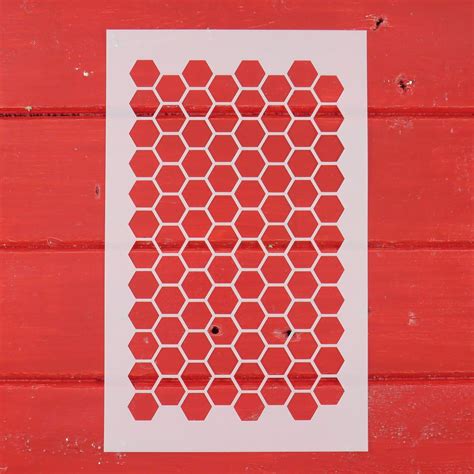 Honeycomb Stencil Reusable Stencil Repeating Stencil Etsy Honeycomb Reusable Honeycomb Design