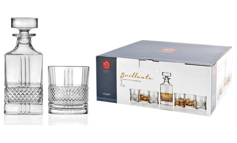 Set Di Bicchieri E Bottiglia Per Whisky Rcr Groupon Goods