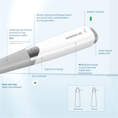 Aoralscan 3 Wireless Intra Oral Scanner 3D Dental Intraoral Scanner