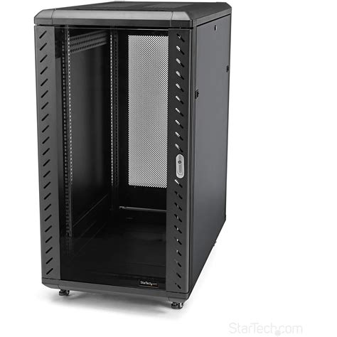 StarTech.com 22U Server Rack Cabinet with secure locking door - 4 Post ...