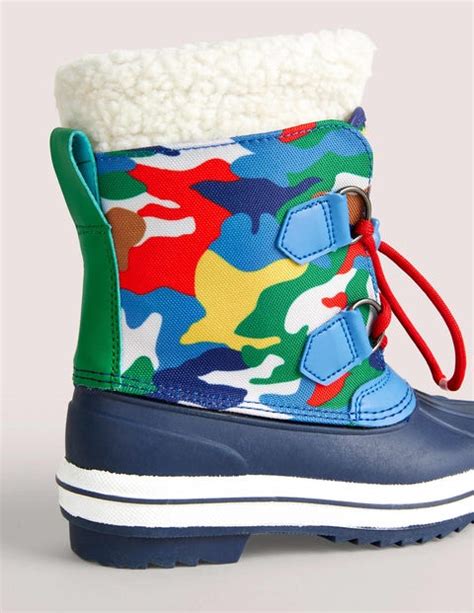 All Weather Boots (Boys) - Multi Camo | Boden US