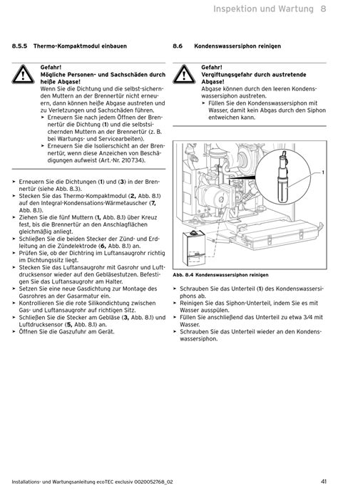 Thermo Kompaktmodul Einbauen Kondenswassersiphon Reinigen