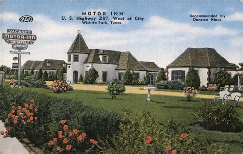 Motor Inn Wichita Falls, TX Postcard