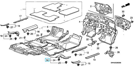 Honda Cr V Osr Floor Trim Honda Direct Parts