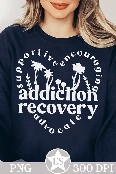 Addiction Recovery Png Wildflower Sobriety Shirt Design