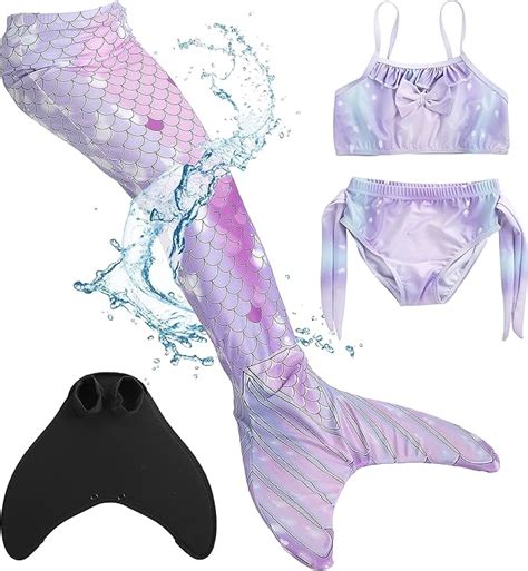 Corimori Nageuse sirène avec Bikini pour Enfants sirène Aqua Queue de sirène pour la