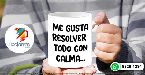 Flork Me Gusta Resolver Todo Con Calma Tazas Personalizadas En