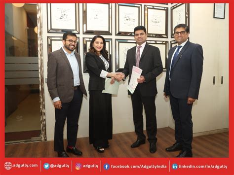 muthoot finance engages smt madhuri dixit   brand ambassador